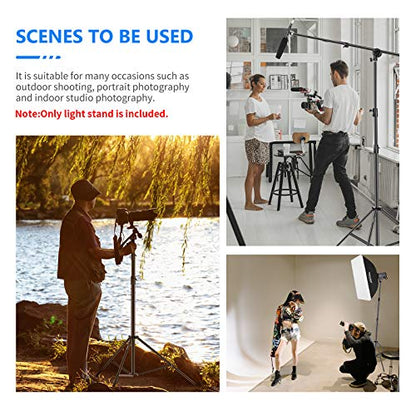 Neewer Heavy Duty Light Stand 10 Feet/3 Meters Adjustable Spring Cushioned Metal Photography Tripod Stand for Photo Studio Softbox, Flash Monolight, Ring Light and Other Photographic Equipment(Black) - size: 300cm