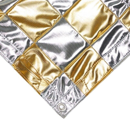 4'x4' 1.2x1.2m Silver/Gold Checkerboard Lamay Reflector/Overhead Butterfly, Seamless