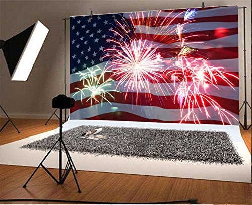 American Flag Photo Backdrop 7x5ft 4th of July Independence Day Photography Backdrops National Flag Day Events Backdrop Memorial Day Backdrops American-Themed Party Photos