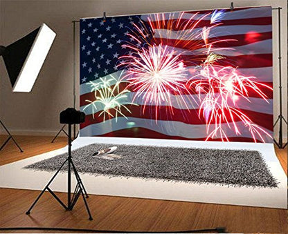 American Flag Photo Backdrop 7x5ft 4th of July Independence Day Photography Backdrops National Flag Day Events Backdrop Memorial Day Backdrops American-Themed Party Photos