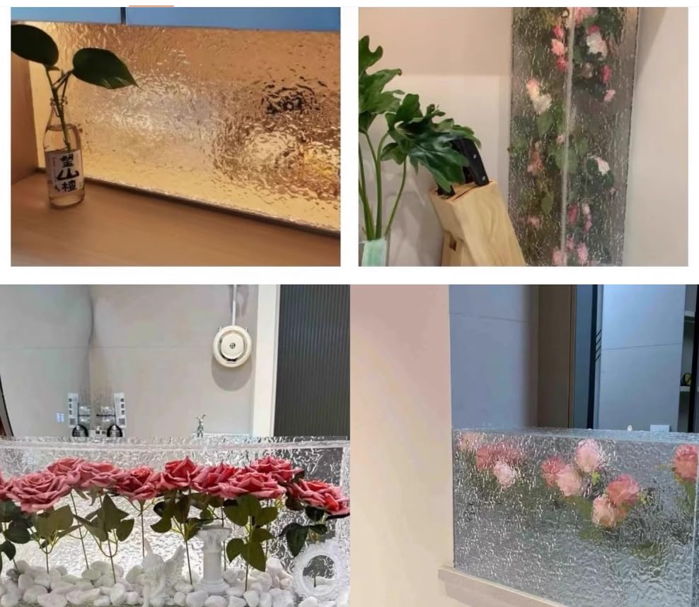 Set of 2 Acrylic Board Extruded Acrylic Sheet,1/8'' Thick PMMA Wave Rippe Sheet,Crystal Plastic Acrylic Sheets for DIY Crafts,Advertising,Sign,Display Cases (12''x16'') - size: 12''x16''