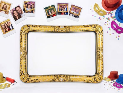 HENBRANDT Inflatable Photo Frame with Gold Additive 60 x 80 cm Black
