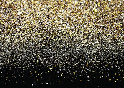 10x8ft Black and Gold Backdrop Birthday Gold Spots Bokeh Wedding Prom Graduation Photography Background X-222 - color: Black, size: 10X8ft