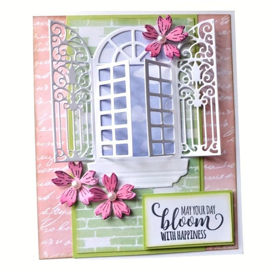 Lapoo Festivals Metal Cutting Die for Scrapbooking - Durable, Cut Stencils for DIY Scrapbook Photo Album Decorative Paper Card, Card Making Supplies, Embossing (Eid Window 4 x 3.5 in) - style: Eid Window 4 x 3.5 in