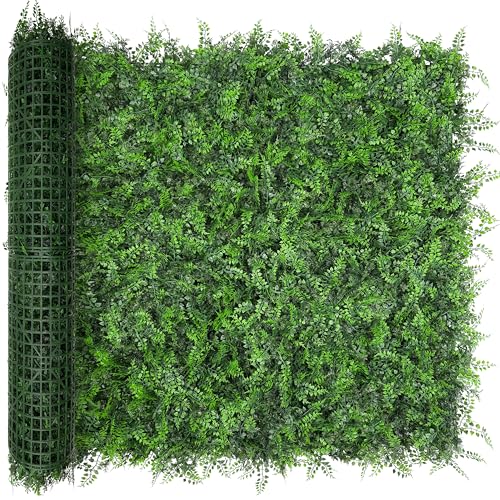 Artificial Green Wall Panels: 40"x120" Boxwood Hedge Green Wall Decor Backdrop, UV-Anti Faux Greenery Plant Wall for Privacy Fence Screen Outdoor Indoor Wedding, Backyard, Garden Home Decor - size: 40"x120"
