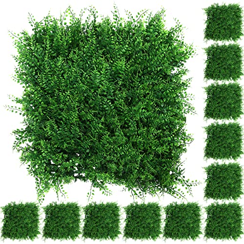 Houseables Grass Wall Panels, Greenery Wall, Greenery Backdrop, Grass Backdrop, Fern Panels, Artificial Green Decor, Faux Hedge, Fake Plant Squares, Leaf Tiles, Outdoor Living Decoration, 12x12, 12PK - color: Fern Panels