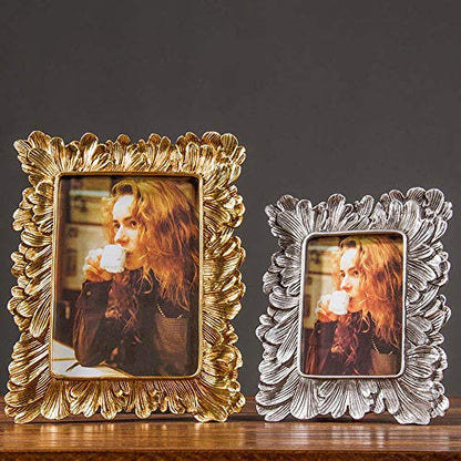 Photo Frame DIY Resin Home Decor Gold Photography Props Wedding Desk Party supplies(1,gold)