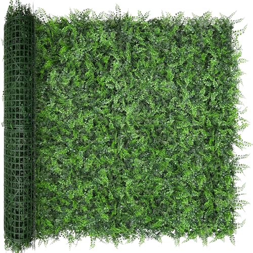 Artificial Green Wall Panels: 48"x120" Boxwood Hedge Green Wall Decor Backdrop, UV-Anti Faux Greenery Plant Wall for Privacy Fence Screen Outdoor Indoor Wedding,Backyard,Garden Home Decor - size: 48"x120"