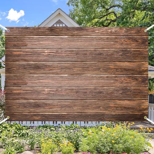 Wood Wall Backdrop 12x10 FT Rustic Wooden Board Decoration Background for Photoshoot Photo Props Backdrops for Baby Shower Birthday Wedding Party Retro Wood Wall Decor - color: Wood A, size: 12x10 FT