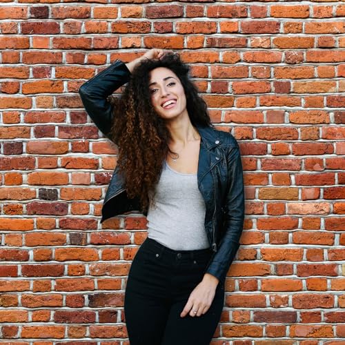 VitalCozy 10x8ft Christmas Red Brick Wall Backdrop for Photoshoot Polyester Fabric Brick Backdrop Background Wallpaper for Fireplace Home Decoration Newborn Birthday Wedding Party - size: 8 x 10 ft