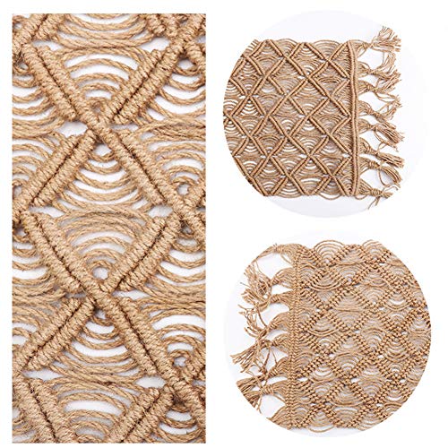 Zeroest Baby Photography Props Linen Blanket Newborn Photography Props Rug Boy Girl Photo Shoot Posing Burlap Macrame Photoshoot Backdrop (Medium)
