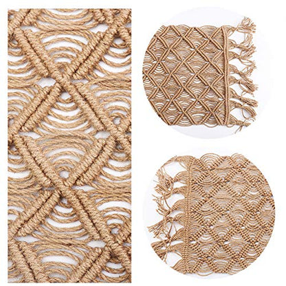 Zeroest Baby Photography Props Linen Blanket Newborn Photography Props Rug Boy Girl Photo Shoot Posing Burlap Macrame Photoshoot Backdrop (Medium)