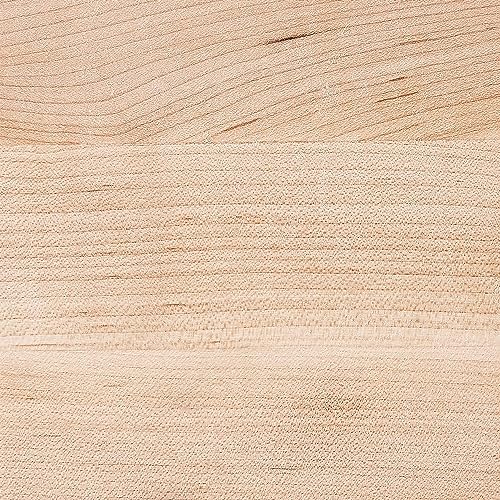 John Boos B Series Square Wooden Maple Cutting Board 9”x9” – 1.5” Thick, 3.7-lb Non-Reversible Butcher Block with Wood Bun Feet & Edge-Grain - color: Maple with Wood Feet, size: 9"L x 9"W