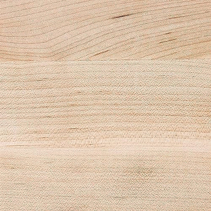 John Boos B Series Square Wooden Maple Cutting Board 9”x9” – 1.5” Thick, 3.7-lb Non-Reversible Butcher Block with Wood Bun Feet & Edge-Grain - color: Maple with Wood Feet, size: 9"L x 9"W