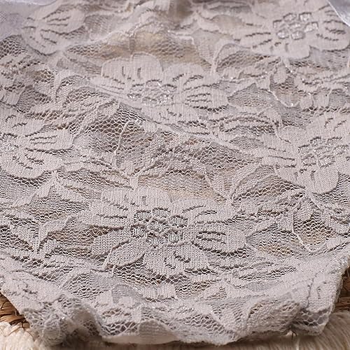 Baby Photography Props Outfit Lace Rompers Newborn Girl Photo Shoot Outfits Flower Headband Princess Costume - color: Grey C