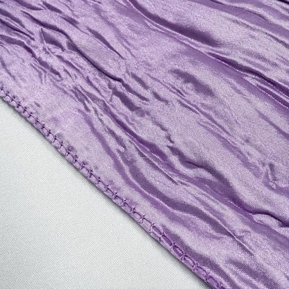 YOUR CHAIR COVERS - 90 x 132 inch Rectangular Crinkle Taffeta Tablecloth - Lavender, Rectangle Table Linens for 6 ft Rectangular Tables, Wedding Crushed Table Cloth - color: Lavender, size: 132" x 90" (Rectangular)