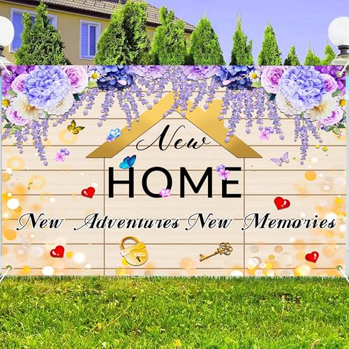 6x4 ft New Home Backdrop Large Rustic Wood Photo Booth Background for Celebration Housewarming Party Real Estate Photography Home-Related Social Media Content - size: 6x4 ft