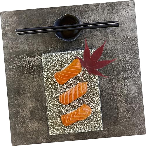 30pcs Sushi Leaves Tray Sashimi Backdrop Japanese Sushi Tray Decor Natural Maple Leaf Decor Serving Leafs Sashimi Dispenser Maple Food Photography for Dessert and Baking