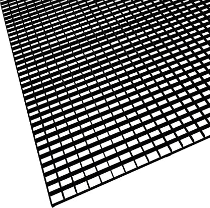 KASTLITE Black Egg Crate Fluorescent Light Covers - 23 5/8” x 47 5/8” Polystyrene Drop Ceiling Grid Diffuser & HVAC Air Vent Grille - 1/2"x1/2"x3/8" Cell Eggcrate Panels, 3-Pack - Manufactured in USA - color: Black