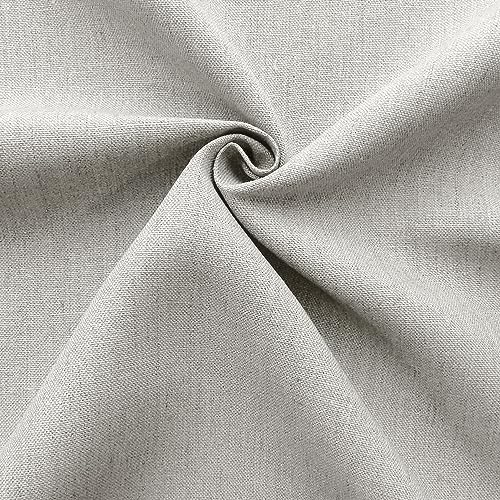 Barcelonetta | Linen Fabric | Natural Linen Cloth | Embroidery, Sewing | Soft, Breathable | 55" Wide | 70% Linen, 30% Rayon | Hemp, Jute, Needlework, Lining (Silver, 2 Yard) - color: Silver, size: 2 Yard