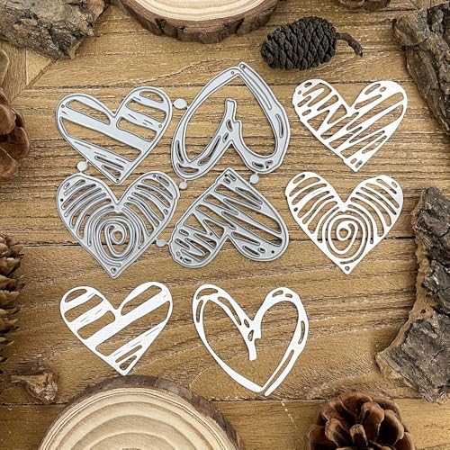 Lapoo Festivals Metal Cutting Die for Scrapbooking - Durable, Cut Stencils for DIY Scrapbook Photo Album Decorative Paper Card, Card Making Supplies, Embossing (3D Layered Heart-Shaped 3.5 x 3.3 in) - style: 3D Layered Heart-Shaped 3.5 x 3.3 in