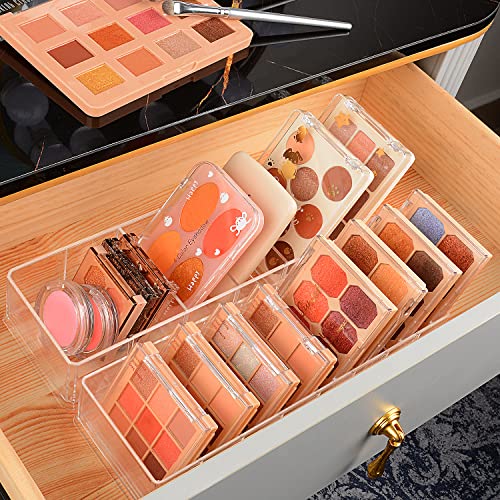 JessLab Acrylic Organizers, Bathroom Organizer for Drawer, Cosmetic Display Cases for Vanity, Countertop, Desk, Kitchen, and Makeup Storage, 8-Section - style: 8 Compartment