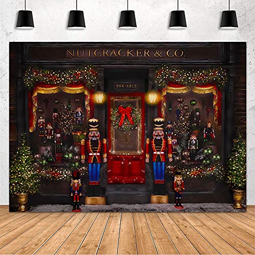 MEHOFOND Christmas Backdrop for Photography Christmas Toy Shop Kids Birthday Portrait Photo Background Winter Xmas Party Decorations Banner Photo Booth Props 8x6ft - size: 8x6ft