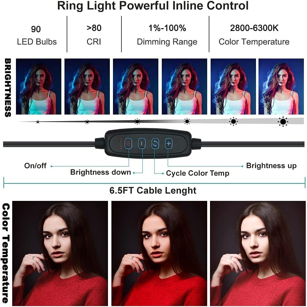Vlogging Kit with Ring Light Tripod – Content Creator Kit for iPhone, Android & Tablets, Microphone, Remote, YouTube & TikTok Starter Kit for Influencers - size: 3) Pro Kit