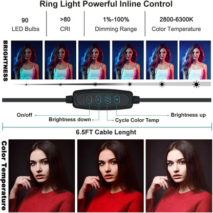 Vlogging Kit with Ring Light Tripod – Content Creator Kit for iPhone, Android & Tablets, Microphone, Remote, YouTube & TikTok Starter Kit for Influencers - size: 3) Pro Kit