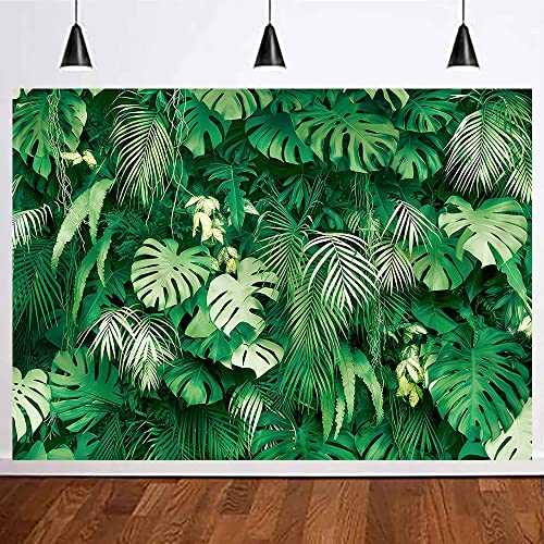 Jungle Palm Wildlife Park Tropical Rainforest Plant Photo Photography Background Outdoor Friends Party Backdrop Family Party Baby Shower Banner 5x3ft - size: 5x3ft