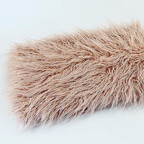 Newborn Photo Props Faux Fur Soft 29.5x19.7 inch Baby Boy Girl Photo Blanket Studio Backdrop Photo Mat Pink - color: 29.5x19.7 Inch Pink