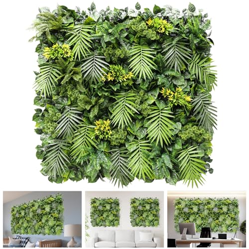 TANG 40"x40"-1PC Artificial Greenery Boxwood Panels Grass Wall Panel, Faux Privacy Fence Ivy Screens Backdrop Fake Hedge for Indoor Outdoor Wedding Décor, Style-8 - color: 40"x40" Panel-8, size: 40"x40"
