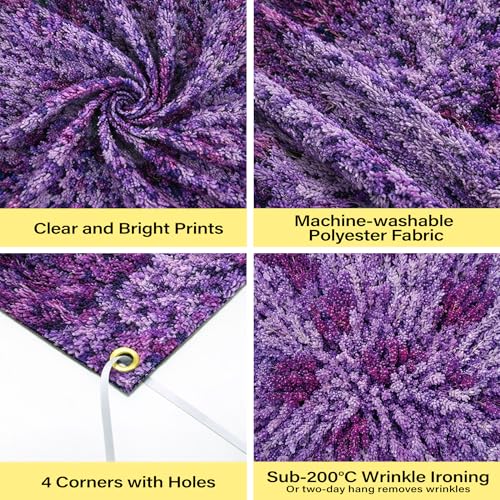 Lavender Backdrop Purple Floral Background for Photography Lavender Flower Wall Backdrop for Wedding Bridal Shower Birthday Baby Shower Home Decorations Background Photo Booth 71x43 Inch - style: Lavender