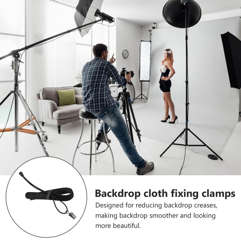 Adjustable Background Cloth Clips 4Pack Photography Backdrop Clamps for Wrinkle-Free Backdrop Fixing and Smooth Studio Setup