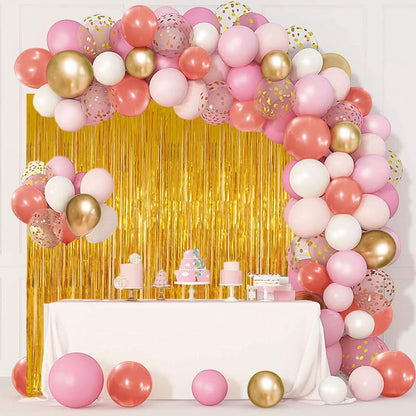Valentines Day 3 Pack 3.3 * 8.3 ft Foil Curtain Metallic Tinsel Fringe Curtains Photo Booth Props Backdrop for Birthday Wedding Engagement Baby Shower Christmas Holiday Celebration Partyl,Gold - color: Gold, size: 3 Pack