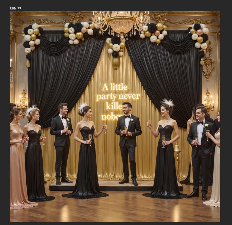 10x10ft Gold Backdrop Curtains Wedding Party Glitter Sequin Curtain Backdrop Fabric Shimmer Drapes Backdrop Bridal Baby Shower Birthday Christmas Photoshoot Background Photography 5x10FT，2 Panels - color: Gold, size: 10ft X 10ft(2 Panels 5ft X 10ft)