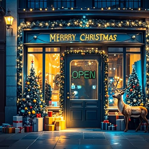 24 inch Neon Open Signs for Business, Open Sign With Textured Backboard LED Anti-Scratch Easy Dedust Neon Light for Business(Green) - color: Green