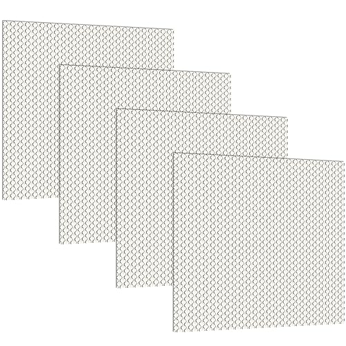 Frienda 4 Pcs Fluorescent Light Covers Replacement Flat Clear Prismatic Acrylic Ceiling Light Cover Panels(23.75" x 23.75" x 0.1") - size: 23.75" x 23.75" x 0.1"