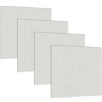 Frienda 4 Pcs Fluorescent Light Covers Replacement Flat Clear Prismatic Acrylic Ceiling Light Cover Panels(23.75" x 23.75" x 0.1") - size: 23.75" x 23.75" x 0.1"