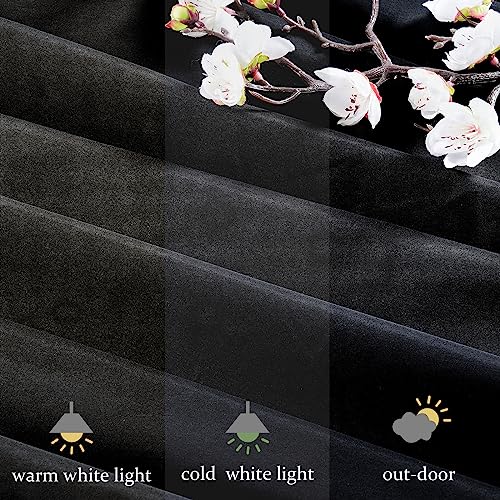 MoKoHouse 10ft x 8ft Black Backdrop Curtains Black Drape for Backdrop Halloween Thick Solid Fabric Cloth Backdrop 2 Panels 5ft x 8ft - color: Black, size: 5ft x 8ft 2 Panels