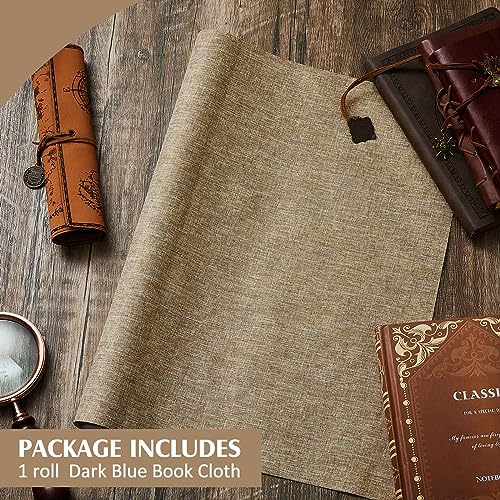 PerKoop Book Cloth for Book Binding 40 x 16 Inch Fabric Surface Paper Backed Bookcover Archival European Durable Strong Bookbinding Supplies Cover Books Album Scrapbooking (Linen Color) - color: Linen Color