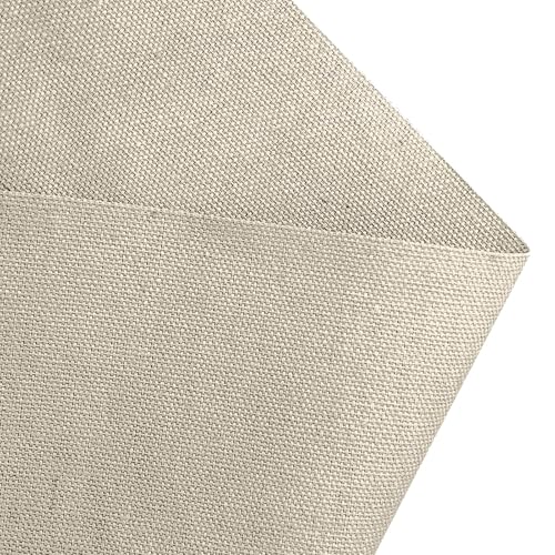 10oz Heavy Duty Cotton Canvas Fabric 60" x 40", Thick Cotton Duck Cloth for Painting, Sewing, Crafts, Tote Bags, Embroidery, Home Decor, Drop Cloth (Beige) - color: Beige, size: 60" x 40"