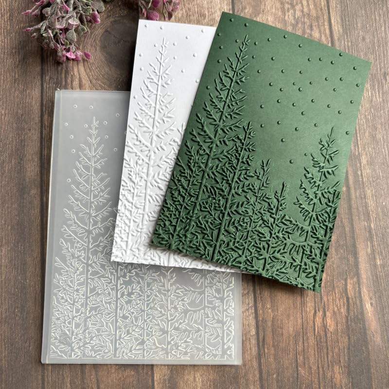 3D Embossing Folders for Card Making, 3Pcs Christmas Elk Snowflakes Flower Plastic Embossing Folders Embossing Folder Craft Card Template for DIY Scrapbooking - color: 3 Pack Christmas