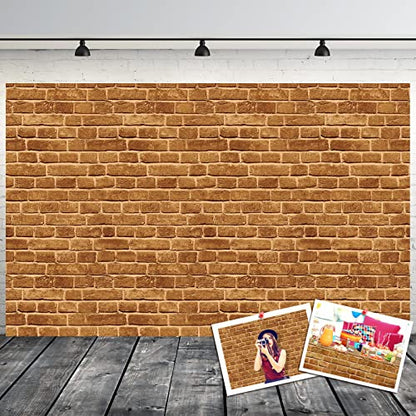 Capoda 6 Pcs 4.5 x 9 Feet Brick Stone Wall Backdrop Brick Wall Tablecloths Magic Wizard Sheet Table Cover Retro Red Backdrop for Wizard Party