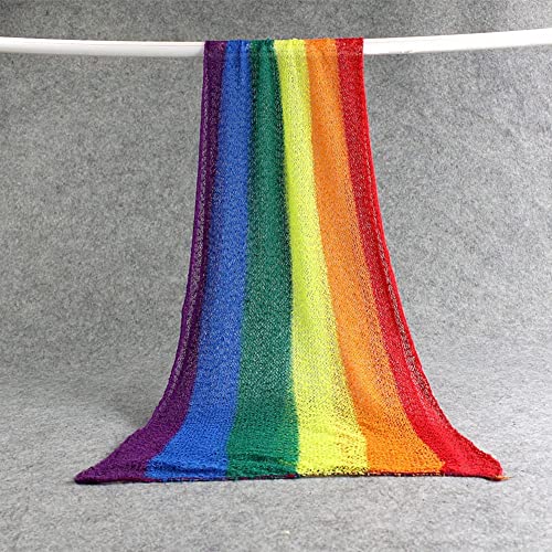 Coberllus Newborn Baby Photo Props Wrap Cloth Blanket Swaddle for Boys Girls Photography Shoot (Multi) - color: Multicolor