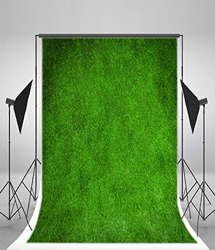 Laeacco 5x7ft Greenery Backdrop Retro Green Background Grunge Green Grass Field Artificial Sports Football Game Backdrop Photo Adults Newborn Baby Kids Birthday Party Portrait Studio Props