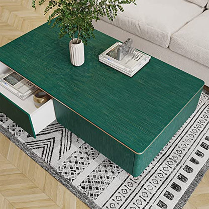 VEELIKE 15.7''x118'' Textured Teal Green Grasscloth Peel and Stick Wallpaper Faux Grasscloth Wallpaper Self Adhesive Waterproof Removable Fabric Contact Paper for Walls Cabinets Furniture Shelf Liners - color: Teal Green, size: 15.7" x 118"
