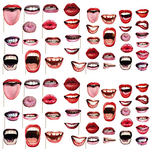 20pcs Funny Lip Mouth Photobooth Props Wedding Decoration Funny Lip Photo Booth Birthday Party Decorations Adult Photo Props Valentine's Day Party Decoration Supplies