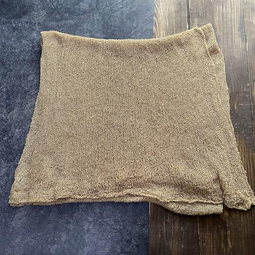 D&J DON&JUDY Long Newborn Ripple Wrap Photography Props Stretch Wrap Baby Shoot Posing Costume Outfit Knitted Camel Professional Poser …