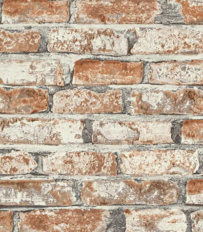 Sevalo Brick Wallpaper Peel and Stick Brick Contact Paper for Walls Red 3D Faux Self-Adhesive Removable Wallpaper for Bedroom Kitchen Backsplash Accent Wall Sticky Décor Fireplace 17.3inW 78.7inL - size: 17.3“×78.7”